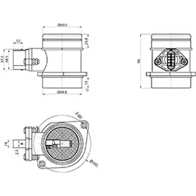 HC-Cargo 181976 Hava Akis Metre Bmw N42 N43 N45 E46 E81 E87 E90 E92 Lci 101440 280218075 30016 558084 MAB037