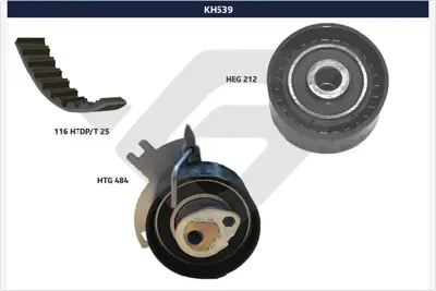 HUTCHINSON KH 539 Eksantrik Seti+devirdaim Vivaro C-Zafira Life-Boxer-Jumper-P308-P407-P508-P3008-P5008-Expert-Jumpy C 4-C5-C6-Focus- C-Max-Mondeo-Kuga 2.0-2.2 Bluehdi- Discovery Sport L550-Freelander 2 L359- R.R L538 1613327980 9400830749 9400830509 1610278280 1250298 516A4 83072 3553131 SU001A3081 829F5