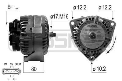 ERA 210673A Alternatör Daf 1377860 124655011 A0121546702 1697024 A0131544302 124655349 AS0009 A0131544202 124655009 124655348