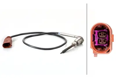 HELLA 6PT 014 494-691 Egzoz Sicakliği Sensörü,460 Mm,Vw 6PT014494691