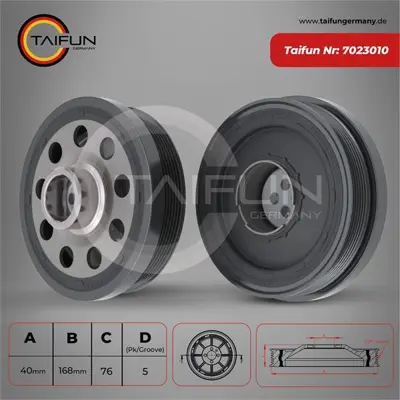 İthal 7023010 Krank Kasnagi Bmw N47 E60 E87 E90 E92 E84 E83 11237823191 423295 DRTD00088 7823191 A06944 544013020 PS1069ND CP1013 55536 2156054