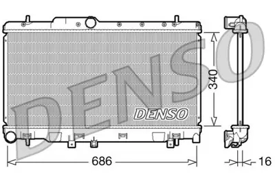 DENSO DRM36010 Engine Cooling 45111AE030 45111AE032 350036N 5500379S 60512070 55015523 45119AE030 45119AE031 45111AE031 SU2070