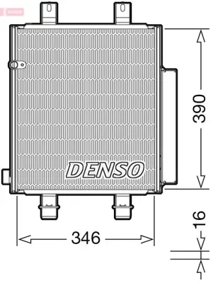 DENSO DCN35004 Condenser 88450B2140 9155D 88450B2130 60115072 DU5072 940561 DCN35004 DU5072D 350510 11005072