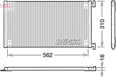 DENSO DCN09040 Condenser 46803033 8FC351305411 25249203 82012N 100309 925400 1720121 9931201 46758005 59920389