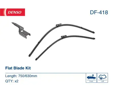 DENSO DF418 Wiper Blades 1609967180 A641S VM497 574597 577876 6423A6 1473406 1473407 1917854 1680496