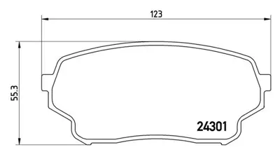 MAGNETI MARELLI 363700479019 Brembo Balata G.Vitara I On FDB4060 5510250J01999 5520050J01 8DB355006941 GDB3490 13046056092 2434601 5520050J02 13046058672 P79018