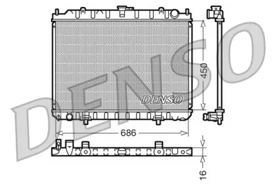 DENSO DRM46023 Engine Cooling 214108H801 1213038 53451 103349 735062 DRM46023 60132240 DN2240 8MK376770791 313580