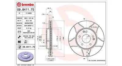 MAGNETI MARELLI 360406006905 Brembo Disk Classe C W203 2034210312 24012501101 24112501101 400143520 DF4180 54059 562013B 24903V 230701C DI955547