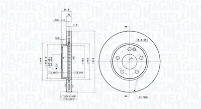 MAGNETI MARELLI 360406007201 Brembo Disk Mb A W169 On 1694210112 400364352 BDC5440 WH20217 FBD1533 400364300 24012202321 17646 562312B 313372