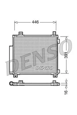 DENSO DCN50045 Condenser 8846074010 53005578 AC825000S 35859 70816890 351310211 105525 728M73 8153050 DCN50045
