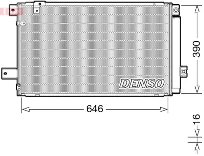 DENSO DCN50049 Condenser 728M61 8845005170 DCN50049 8FC351343634 TO5409D 43275 TSP0225658 TOA5409D AC819000S 169641