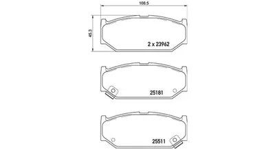 MAGNETI MARELLI 363700479031 Brembo Balata Swift Iv On 986495308 5581071L02 GDB3522 1501225223 225223 138111 5581057K00 BL2697A1 PAD1823 2208970