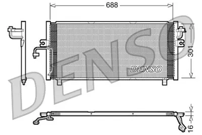 DENSO DCN46004 Condenser 921109F515 921109F510 921102F000 F443047 43047 AC247000S 8880400356 TSP0225436 817603 CT11397