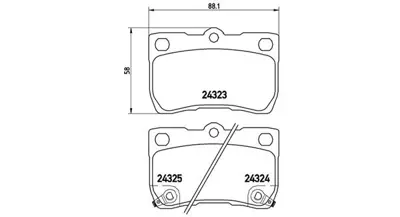 MAGNETI MARELLI 363700483073 Brembo Balata Gs S19 Arka 0446622190