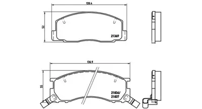 MAGNETI MARELLI 363700483029 Brembo Balata Previa I On PA259AF P83029 J3602042 AY040TY024 5P063 30612 DBP941 GDB3086 300 230622