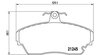 MAGNETI MARELLI 363700482001 Brembo Balata Indica On 265442100111 P735300 FDB991 1771 2124502 2150400 LP1210 7980 8221741 348010BSX