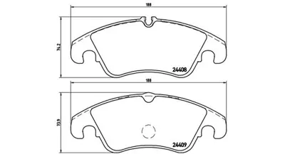 MAGNETI MARELLI 363700424074 Brembo Balata Focus Ii On 8DB355026221 8DB355023571 1551486 9001081 BD1219 1617270480 7910W P85098 9001901 PF1366