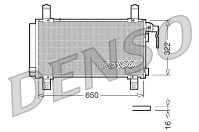 DENSO DCN44006 Condenser 94792 DCN44006 MZ5157 V32620019 8FC351301181 27005157 KTT110137 3451305157 QCN389 716M29