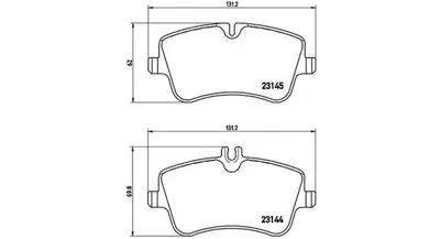 MAGNETI MARELLI 363700450046 Brembo Balata Clas C W203 On 0034202620