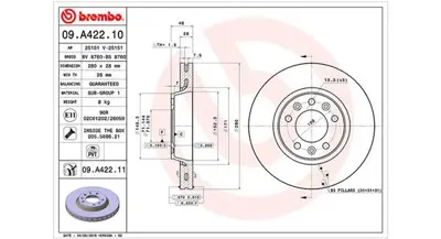 MAGNETI MARELLI 360406075600 Brembo Disk Jumpy Vf7 On 1401416880 9081177 SU001A1063 BV8760 DF1225 562839JC AND6302 WGR16011 BBD4697 6105210