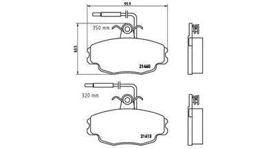 MAGNETI MARELLI 363700461043 Brembo Balata Zx N2 On 1617247280 LP695 PAD710 MDP1066 EDB720 MDB1520 2146002 T6324 BW454 GDB114