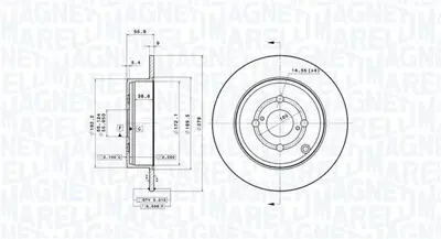 MAGNETI MARELLI 360406090601 Brembo Disk Corolla _E12_ 4243102080 8DD355110501 BG3974 204585 8DD355110511 98200126301 54263PRO 562600BC DDF14211 4243102081