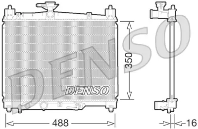 DENSO DRM50066 Engine Cooling 1640023091 58644 TO2459 KTO2459 1640023111 646845 60532459 R14748 DRM50066 29421