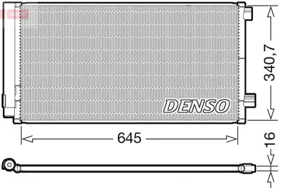 DENSO DCN06020 Condenser 51944287 51966748 M7111510 107754 43726 940678 350439 8042095 FT5487D 17015702