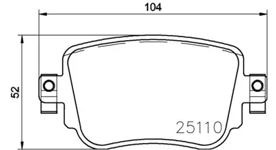 MAGNETI MARELLI 363700485140 Brembo Balata A1 Gba Arka 7N0698451A ADB02220 8U0698451F D1779 2Q0698451A 2247117 PN0624 BPVW2018 HQF2355C 251101751