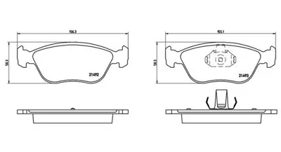 MAGNETI MARELLI 363700486024 Brembo Balata C70 I  873 On 00002723435