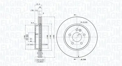 MAGNETI MARELLI 360406033601 Brembo Disk Classe M W163 On 1634210012 A1634210412 197237 679900 230700 M2711V 691520 1815203347 562099J D678210