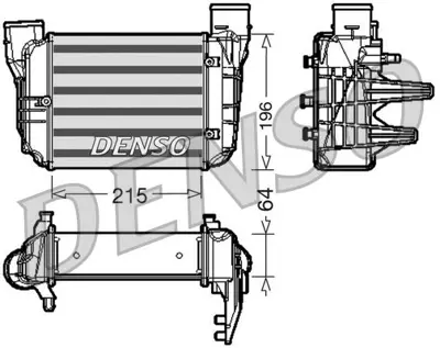 DENSO DIT02002 Engine Cooling 8E0145805N 96709 7103036 8ML376783581 Ai4369 RA8010200 4881081 CI381000S AI4369 487220N