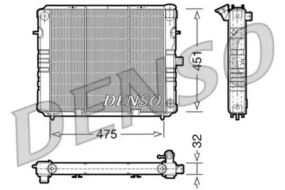 DENSO DRM20074 Engine Cooling 63235 1302033 13033 90200489 OL2077 KOL2077 DRM20074 730160 BM575 504652