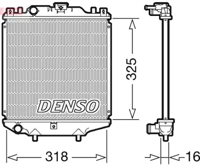 DENSO DRM47029 Engine Cooling 1770060D40 52002028 1142014 SZ2028 731866 2660040 1010001193 KSZ028 60522028 64174A
