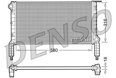 DENSO DRM09063 Engine Cooling 46749003 734771 46803031 8MK376767681 735172 53232 FT2264 DRM09063 61768 RA0110830