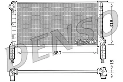 DENSO DRM09063 Engine Cooling 46749003 734771 46803031 8MK376767681 735172 53232 FT2264 DRM09063 61768 RA0110830