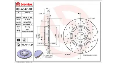 MAGNETI MARELLI 360406069202 Brembo Disk Mini R56 34116774986 24012202471 562444J 150344550 HPD1222 150345220 142122 B2025V 25116V BV8725
