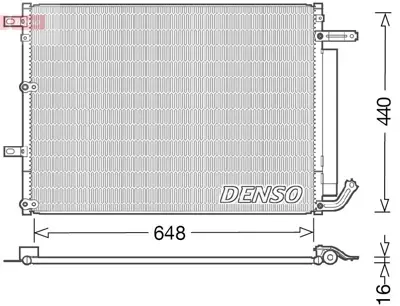 DENSO DCN06018 Condenser 52014775AB 940675 52014775AA JE5081D DCN06018 350485 74361 107640 NONRF 522086N