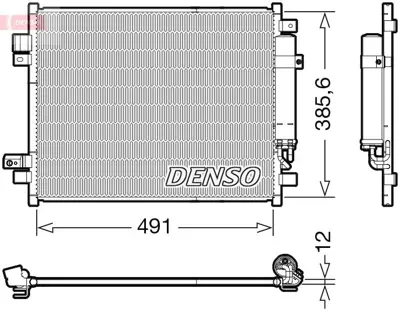 DENSO DCN46034 Condenser 921003VD1A M7190480 33005428 350418 72066N 166237 DN5428D 940789 CD020922 DN5428