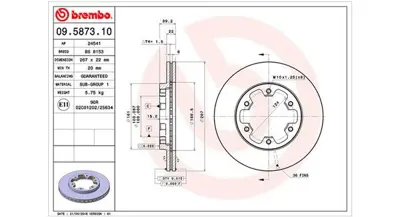 MAGNETI MARELLI 360406034800 Brembo Disk Pick Up 720 On 4020610W00 4020635G00 DSK732 4020610W01 4020635G01 BG687 9587310 DDF660 DF2738 986478806
