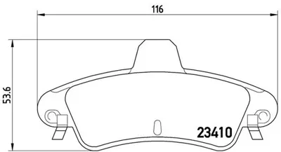 MAGNETI MARELLI 363700424070 Brembo Balata Cougar Ec Arka 6261292 1129885 WBP23410A CBP01235 ADB2470 GDB1580 BP09940 XS712M008AD 5P1292 36844
