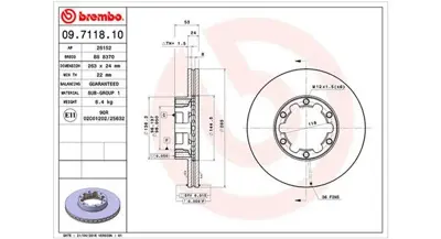 MAGNETI MARELLI 360406036000 Brembo Disk Trade Autobus On 06100368