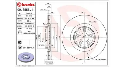 MAGNETI MARELLI 360406127101 Brembo Disk Jaguar F-Type On C2C25337 986479754 BBD4731 DDF2107DC1D DI956813S V241 RT20801GL 18008 562692JC1 18155210008PD
