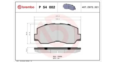 MAGNETI MARELLI 363700454002 Brembo Balata Rocsta On DB297HD MB193292 MB058197 D6006 13046059462 RB0207 FDB634 55583124 MB389554 MB193299