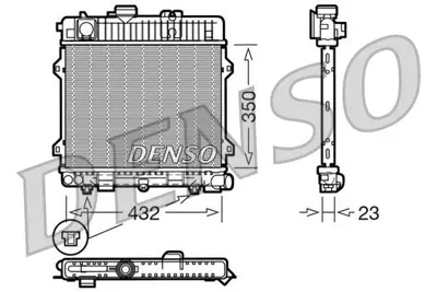 DENSO DRM05028 Engine Cooling 1152746 RA0050240 8MK376766431 311427 60686 DRM05028 731506 R12063 350213441000 60062071
