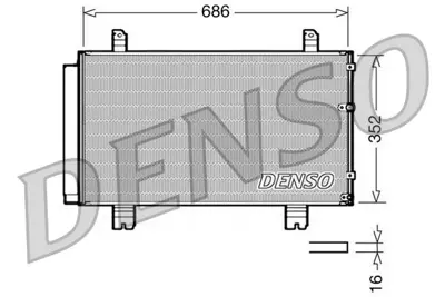 DENSO DCN51002 Condenser TO5572 814226 8846053030 DCN51007 163936 212050N DCN51002 94950 CD010511 8153032
