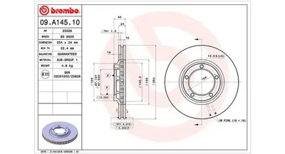 MAGNETI MARELLI 360406126400 Brembo Disk H-1 / Starex On 581294A000 78BD02002 986478663 DDF1404 9A14510 6041021 DDF14041 313405 DDF1404C 812043107
