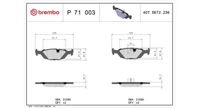 MAGNETI MARELLI 363700471003 Brembo Balata Saab 900 I Arka 571300 3342534 15520 4196317 WBP21089B PAD676 2108915005T456 8967119 551698 571428