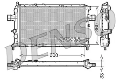 DENSO DRM20018 Engine Cooling 1073063 1300208 9192578 OLA2252 5051302293 150046N 37002293 63006A OL2252 8MK376713001