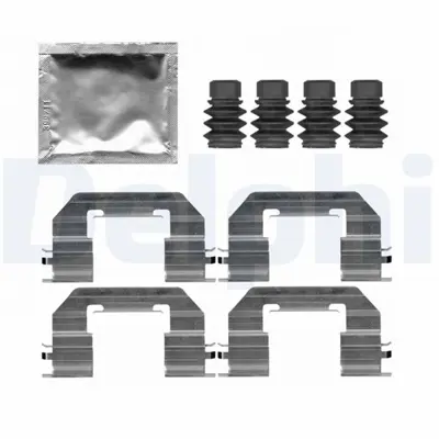 DELPHI LX0721 Fren Balata Montaj Takimi BBK1610 79930011 LX0721 1090011 PFK765 KIT1267 2646 900011 82548500 MBA0011